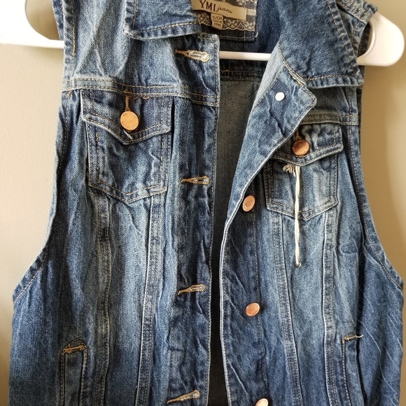 Womens white washed jean jacket - Picture 5 of 5